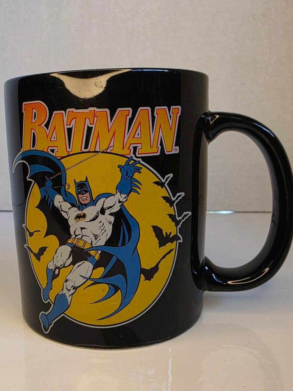 Classic 2-sided Batman Mug Cup DC Comics Comic Hero Ceramic Black 12 oz